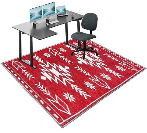 Tapete para Silla Oficina, Protector Suelo Antideslizante para Silla de Escritorio, 70 x 100 cm Alfombrilla para Silla de Gaming, Protector Suelo Silla Ruedas para parqué y Suelos Duros Resistente