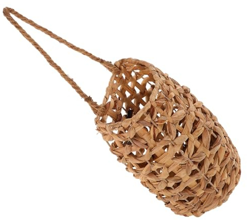 Parliky Handgeflochtener Kürbisgraskorb als Wandhängekorb für Vielseitige Aufbewahrung im Schlafzimmer mit Elegantem Skandinavischem Boho Design und Tragbarer Form