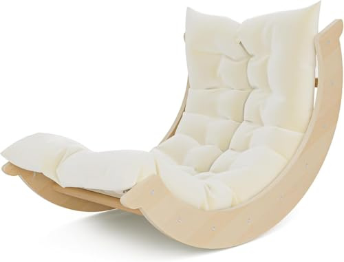 Indoor Kletterdreieck,Montessori Klettergerüst SetIndoor-Kletterset für Kleinkinder mit Dreieckiges Klettergerüst (2-Luxusmodell – inklusive Schaumstoffpolster)