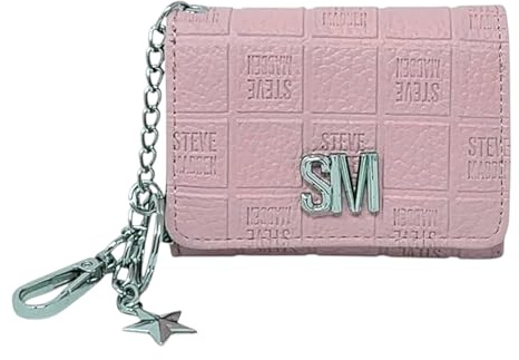 Steve Madden Damen Bklara Kartenetui mit Schlüsselring und Clip, Blush, Kartenhalter