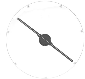 Yoldsud 3D Ologramma Fan 33.5 Pollici WiFi Olografico Proiettore Pubblicità Display - 576 HD LED ad alta risoluzione - App PC Control, Bluetooth Audio - 1500 Video Library per Business Store Vacanze