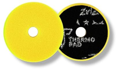 ZviZZer Thermo Allrounder Polierpad Soft - Gelb Ø 75mm | Premium Lack Polierschwamm | Effektive Autopolitur, Kratzerentfernung und maximaler Glanz für Exzenter & Rotationspoliermaschinen