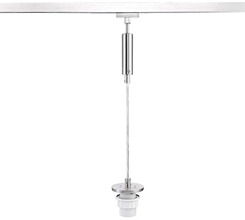 M6 Licht / HV-Track4 54221 Pendel o. Glas, 1-flg. E27 max.40W nickel matt / Kabel transparent