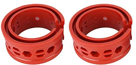 Amortisseur Tampon de Ressort, Universel Voiture Coussin Butoir Rouge Voitures Amortisseurs Ressort Type Pare Chocs Outil Maintenance Automatique Ressort Puissance pour Plupart des Véhicules(A)