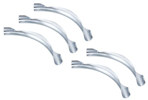 PATIKIL 1 PEX-Rohrbogenstütze, 5er-Pack PEX-Rohr-Metall-90-Grad-Bogenstütze für Kupfer-PEX-Rohrleitung, silberfarben