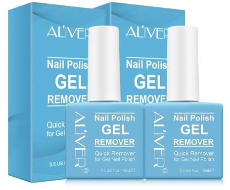 P-Beauty Nagellackentferner Acetonfrei | Professioneller Gel Entferner für Nägel in 3 Min | Remover Gellack, Shellac, UV Lack | Gel Nail Entferner | Nagellack Entfernung schnell & schonend | 2x 15ml