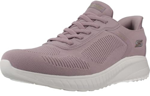 Skechers Bobs Squad Chaos Current Muse, Scarpe da Ginnastica Donna, Lavender Textile, 39 EU