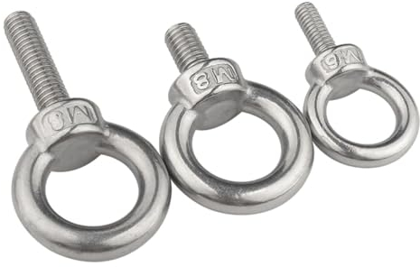 ROEDAX Ringschraube Ringmuttern M3 M4 M5 M6 M8 M10 M12 Ringschraube 304 Edelstahl Marineschraube Ringschraube für Kabelseil 1 Stück/5 Stück Mutternschraube Stabilisieren