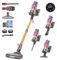 coovy SU7 Aspirateur Balai sans Fil 580W/45Kpa/70Mins, Aspirateur sans Fil Puissant, Chargement Mural, Écrans Tactiles LED, 1,3L Capacité, pour Sols Durs/Tapis/Les Poils d'animaux