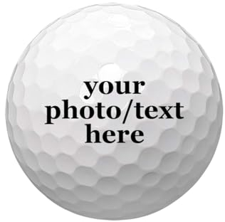 KQISAN Personalisierte Golfbälle – Individuell Anpassbar Mit Namen, Logo, Bild, Text Und Mehr – Tolles Geschenk Für Männer Und Frauen – Individuelles Golfzubehör – Individuelle Golfbälle, Weiß, Du