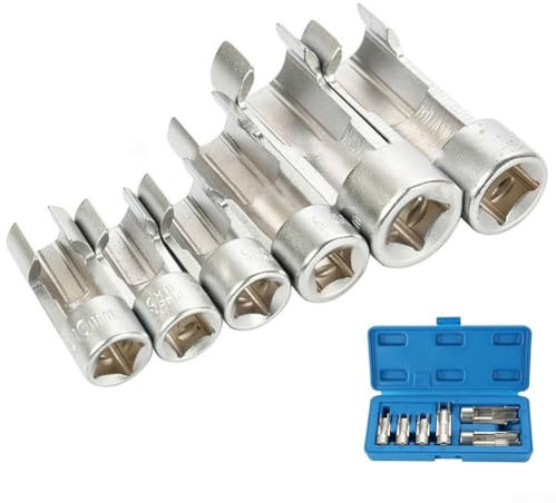 Whychstore Kit de clés pour filtre à huile, kit de clés automobiles 6 tailles pour des tâches de démontage efficaces des oléoducs