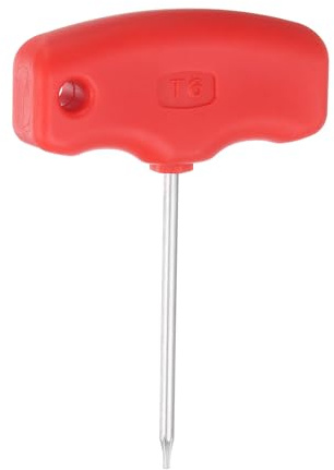 sourcing map Tournevis Torx T6 CR-V en acier avec poignée en T pour porte-outils CNC