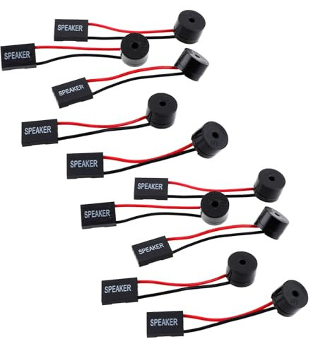 SynHHergyx 10 Pcs PC Motherboard Mini Speaker Computer Case Speakers Computer PC Internal Speaker Buzzer PC Internal Mini Plug Buzzer Computer Motherboard Buzzer Alarm