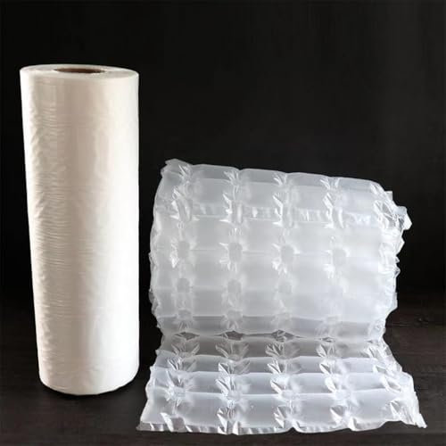 MIIGA Luftpolsterfolie Rolle 300 Meter Luftpolsterkissen Verpackungsmaterial 4-Kammer-Luftpolsterkissen