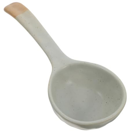 Alipis Japanese Long Handle Soup Spoon Porcelain Rice and Ramen Spoon for Dining Decorative Ceramic for Hot Pot and Stews