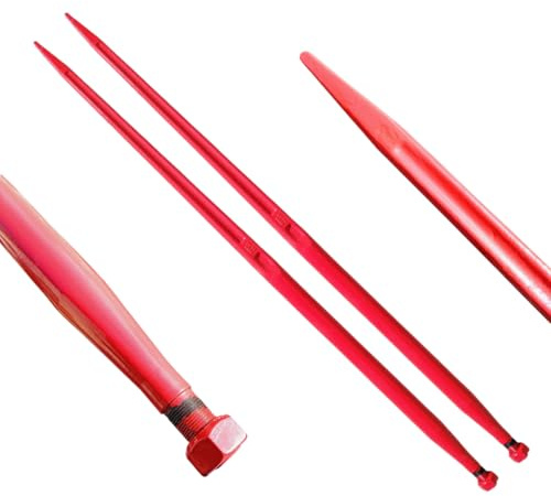 2x Frontladerzinken Frontlader 1100mm Zinken Großballenzinken M22x1.5