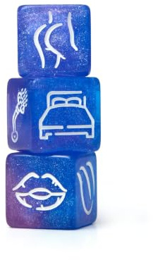 Love to Love Let's Dice – Juego de Dados Erótico para Parejas | Set de 3 Dados Sensuales con Colgador para Puerta Incluido