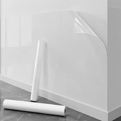 Transparent Waterproof Oil-Proof for Kitchen Stickers Roll (40 x 500 cm) | Electrostatic Wall Protector Clear Wall Protection, Film Waterproof Wallpaper for Kitchen Backsplash - Clear Contact Paper