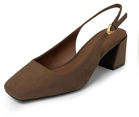 Aerosoles Women's IZARA Slingback Pump, Fango Faux Suede, 7M