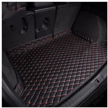 Kofferraummatten Für Mercedes GLB 7-Sitzer X247 2020–2025 Kofferraummatte Cargo-Liner Schutzpolster Boot Liner Fach(BLK red)
