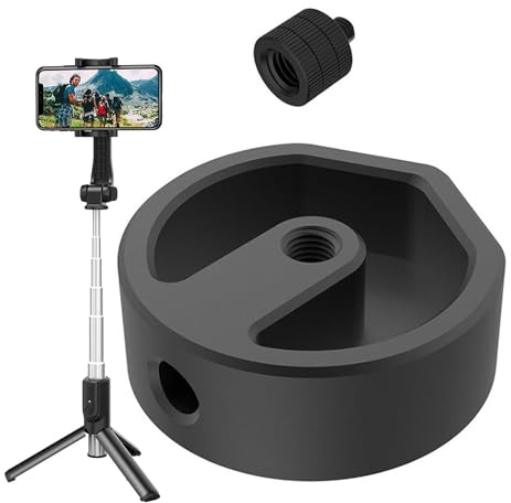 Adaptador de Montura para Trípode,Soporte de Reemplazo Ligero de Aleación de Aluminio,Sujeción Para Trípode De Teléfono | para Fotografía de Viaje, Vlogging, Filmación, Grabación de Video con Teléfono