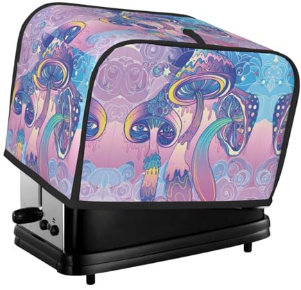 Pink mushroom Patterned toaster lid, for small kitchen appliances, suitable for home dining table decoration