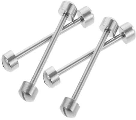 HAKIDZEL Pasadores 4piezas de Tornillo para Correa de Reloj de Acero Plata Instalación Fácil y Conexión Segura para Mantenimiento Profesional y Personal