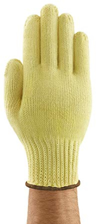 Ansell HyFlex 70-225 Safety Work Gloves, Cut Resistant, Mechanical Protection, Industrial PPE, Yellow, Size S (12 Pairs)