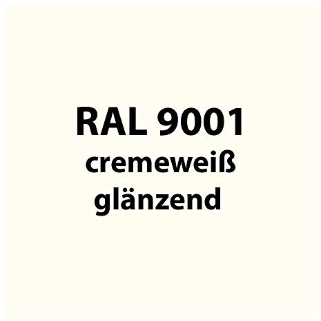 Streichlack Streich Lack Farbe 1K * Premium Qualität * 1 Liter (RAL 9001 creme-weiß glänzend)