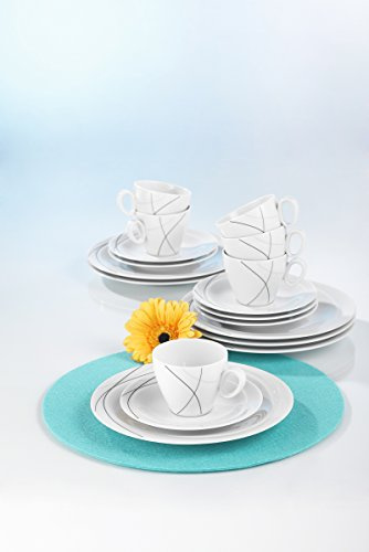 Seltmann Weiden 001.706998 Trio Kaffeeservice 18-teilig T Highline