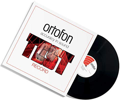 Ortofon Test Record - Testschallplatte für die Analyse der Leistung des Tonabnehmers sowie seiner Interaktion mit Tonarm und Plattenspieler schwarz