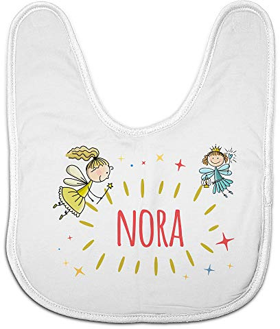 LolaPix Bavoir Velcro Bebe Personnalisé au Prénom ou Texte. Cadeaux Nouveau-Né. Divers Modèles. Fées