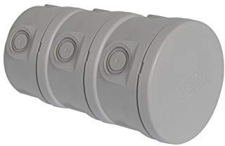 DEBFLEX 718812 Electric Outdoors Waterproof Set of 3 Junction Boxes IP54 Diameter 85 x 50 mm Grey, 85 mm