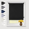 Eurohome Verdunkelungsrollo Thermo Rollo 75x160cm (Stoffbreite 71 cm) Schwarz Klemmfix ohne Bohren mit gleichfarbige Beschichtung Seitenzugrollo Oeko-TEX Standard 100 Klemmrollo für Fenster & Tür