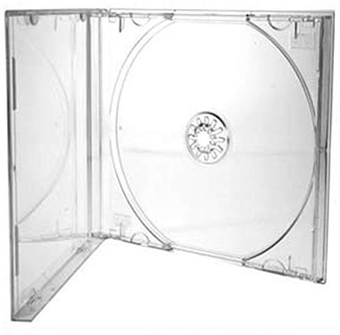 Graphic Express - 25 custodie Trasparenti per CD/Dvd di qualità Professionale, 10,4 mm