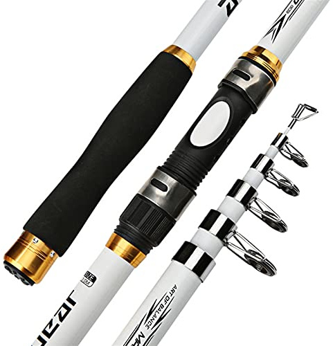 Catch Artifact 2.1m -3.6m Karpfen Angelrute Feeder Hard FRP Kohlefaser Teleskop Angelrute Angelstange (Size : 360cm)