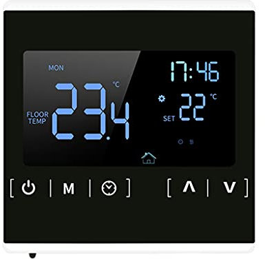 Samnuerly Estación meteorológica, hogar inalámbrico Estación meteorológica Inteligente Sensor Higrómetro Termómetro Reloj Despertador de Fase Lunar Digital Pronóstico de barómetro Colorido (Blanco)