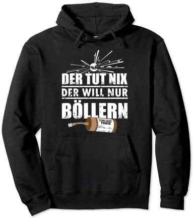 Silvester Feuerwerk Pyro Böller Pullover Hoodie