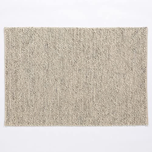 M MAYFAIR Delilah Wool Pebble Rug (Cream, 120x170cm)