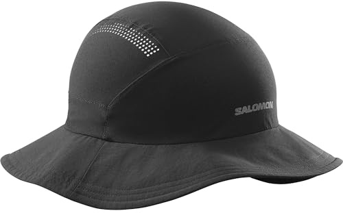 Salomon Mountain Unisex Hat, Trail Running, Hiking, Weather Protection, Foldability, and Durability, One Size