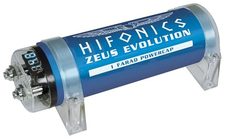 Hifonics ZXE1000-1 Farad Powercap 1F Kondensator zur Spannungsstabilsierung der CarHifi Anlage im Auto Elko Zeus