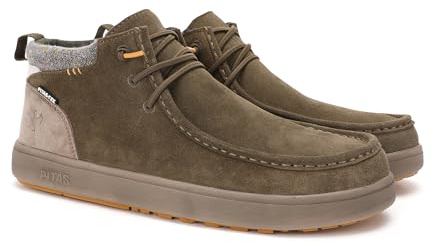 WALK IN PITAS | BAIKAL | Botas Hombre Casual | Botín Serraje | Bota Urbana de Caña Baja | Mocasines | Náuticos de Invierno | Zapatillas Casual | Zapatos sin Cordones | Calzado Walkinpitas