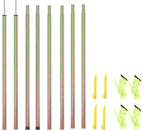 ARKEM Sonnensegel Stangen 2 STK. 200 cm Verzinkter Stahl Sonnensegel Wasserdicht
