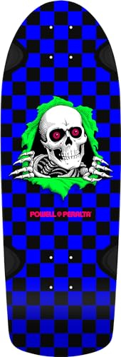 Powell Peralta O.G. Ripper Checker Reissue Skateboard-Deck, Schwarzlicht, 25,4 x 76,2 cm