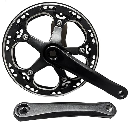 TsoLay 48T Single Speed 170mm Rennrad Klappfahrrad Kurbelgarnitur Fahrradkurbelgarnitur Kettenblatt Kettenrad Teile