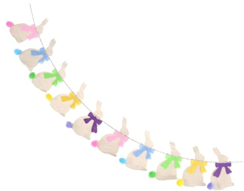 CAXUSD Ornament Dekor Wohnkultur Frohe Ostern-banner Osterdeko Ideen Ostergirlande Requisiten Haarball