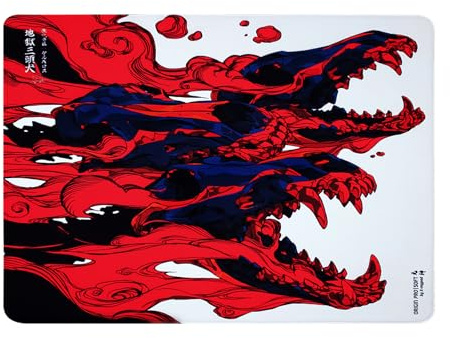 X-Raypad Teru x Origin Pro Gaming Mouse Pad, with an Accuracy Control, Smooth and Silky Surface, Designed for FPS players (Enhanced skeleton-cerberus, 360 * 300 * 3mm)