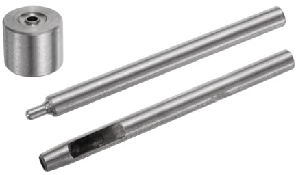 sourcing map Ösenlochstanzer, 5 mm, Lochstanzer für Lederhandwerk, Kleidung, Handtasche, Stoff, Vorhang-Setter