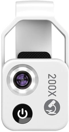 Fin Nano Zoom 200x Lentille à clipser Professionnel Téléphone Microscope Jade Appra Clip Lentille pour Bijoux avec Téléphone Zoom Objectif Zoom 2024 Nouveau 2024 Gadgets Fixation 200