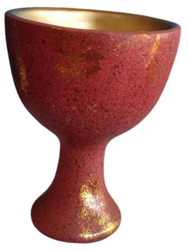 OFFSCH Coupe Sacrée En Résine Lisse Et Polie Gobelet De Bureau Décoratif Vintage Ornement De Coupe D'autel Pour Culte Religieux Accessoire Sacrificiel Pour Maison Et Temple Unique